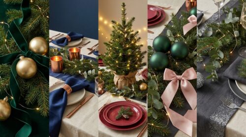 scopri 5 abbinamenti di colori per l’albero di natale e la tavola nel 2025, perfetti da scegliere prima di decorare la casa per le feste.